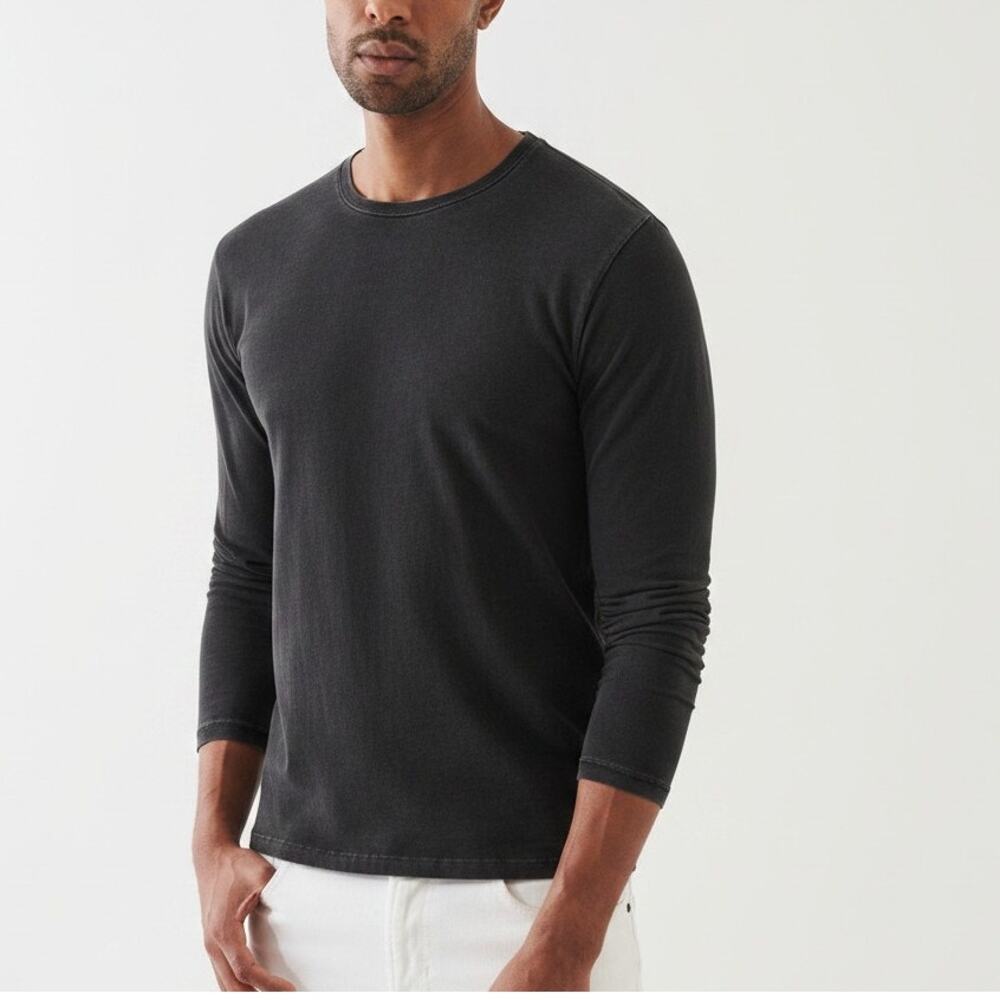 NWT PATRICK ASSARAF Pima Cotton Stretch Long Sleeve T-Shirt Size XL